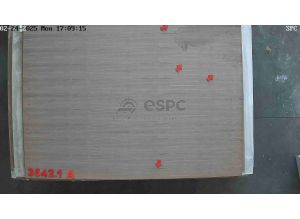 D_CRISTUR [ URME DE UMEZEALA, PETE SI NODURI PE AMBELE FETE RED_50% ] MDF FURNIRUIT 9 MM NUC A / B BOOK MATCH 2800x2070
